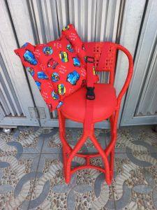 EXCLUSIVE Paket Kursi Rotan Boncengan Anak Motor Matic Full Warna Gratis Sabuk dan Bantal Stang