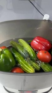 Máy Khử Khuẩn Thực Phẩm Máy Rửa Hoa Quả [Chính Hãng] Nati Life 10L- Làm Sạch Khử Khuẩn loại bỏ chất độc thuốc trừ sâu