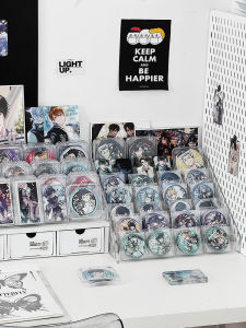 Acrylic Desktop Multi-Functional Transparent Storage Box Game Card Figurine Organizer Display Shelf Layered Arrangement Holder