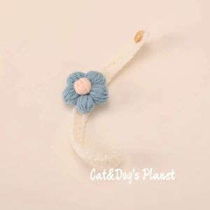 Cat Bow Tie Scarf Princess Style Knitting Collar Pet Scarf Dog Saliva Towel Bib Bib Photography Accessories