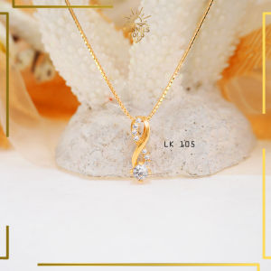 LIONTIN EMAS GOLD 6K DAN 8K LIONTIN MODEL PANJANG TAMPIL ELEGAN LK 105