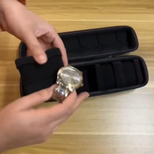 1pcs Watch Travel Bag Portable Single Watch Storage Box & Organizer for Wristwatch and Smart Watches