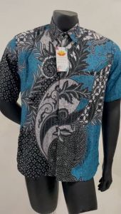 [SALE] Kirtimukhas Kemeja Batik Pekalongan Lengan Pendek Motif Batik Modern B7 Ready Stock