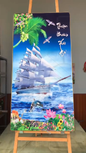 Tranh Thuận buồm xuôi gió tráng gương 5