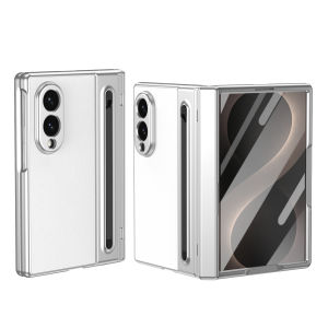 szhaiyu | Premium Leather Hinge Protection Phone Case For Samsung Galaxy Z Fold 8 7 6 5 4 Ultra With Stylus Pen & Screen Protector Cover