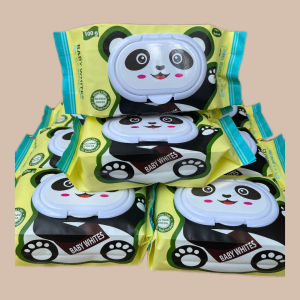 Khăn Giấy ướt Baby whites 100% tự nhiên. 50 tờ/ bịch kích thước 20x14cm