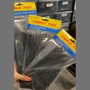 เคเบิ้ล สายรัด 6-8-10 นิ้ว ความหนา 4.8 มม เหนียว ทนกว่าปกติ บรรจุ 100 เส้น สายรัดอเนกประสงค์ พร้อมเก็บปลายทาง