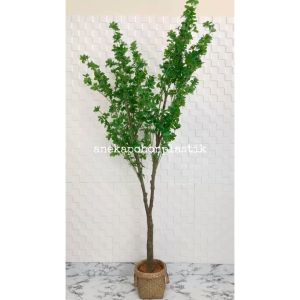 Pohon Artificial Tanaman Hias Daun Semanggi T170 Latex Cover Pot Purun Handle Hiasan Dekorasi Ruangan Aesthetic