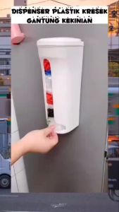 RAK KANTONG PLASTIK BELANJA TEMPAT PENYIMPANAN KANTONG PLASTIK // RAK TEMPEL KANTONG - BD