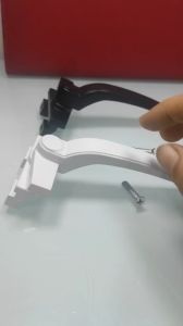 Tay gạt Hammered 8110 màu Đen trắng -Tay cài cửa nhôm cho cửa sổ mở quay mở hất-tay gạt cửa nhôm