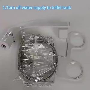 Non Electric Bidet Attachment for Toilet Adjustable Water Pressure Self Cleaning Bidet Washer Body Washer Easy Installation