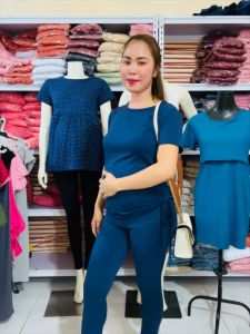 Maternity Leggings with Stringtop Terno