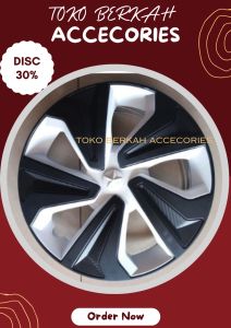 Tutup Dop Velg Mobil Ring 14 - Dop Velg Kaleng Mobil Ring 14 - Dop Velg Mobil Ring 14 - 1 SET DOP RODA MOBIL SUDAH TERMASUK KAWAT DOP RODA - DOP MODEL UT2 WARNA PUTIH HITAM - WHEEL COVER