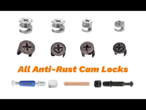 50 ชิ้น ชุดฟิตติ้งเกือกม้า แกนเกือกม้า 32มม.35มม.40มม Three-in-one น็อตสกรูเชื่อมต่อ ขั้วต่อเฟอร์นิเจอร์ ข้อต่อกระดานไม้ เกือกม้า