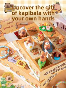 Luxury Capybara Blind Box Children Girls Clicking Joy Unboxing Hole Hole Joy Premium Surprise Reward Resin Figure Design Doll