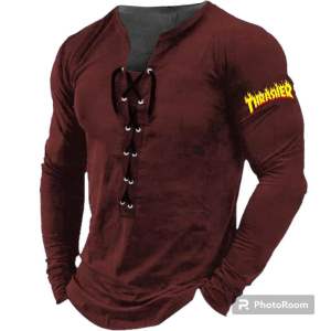 Allstar - Kaos Lengan Panjang V Neck Tali Trash Distro / Kaos V Neck Tali Printing / Kaos V Neck Tali Pria / Kaos V Neck / Kaos Pria / Kaos Viral Distro / Kaos Terbaru / Kaos Model Tali Printing / Kaos Tali Dada / Kaos Pria Terbaru / Kaos Viral