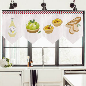Scandinavian Kitchen Pennant Curtain Restaurant Decoration Shade Curtain For Home Door Curtain Half Curtain Short Curtain Partition Curtain Punch-Free