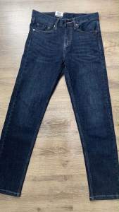 Quần jeans nam ống đứng vải co giãn dáng slimfit màu xanh rêu cao cấp hàng vnxk ống 17-19cm