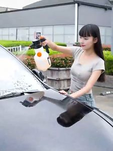 2L Electric Foam Sprayer Car Wash Foam Bottle Hight Foam Pressure Washer Car Shampoo Spray Car Car Shampoo Snow Foam Sabun Cuci kereta 电动泡沫壶