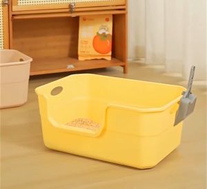 Cat Litter Box Open Top Large Capacity Dust Control Odor Proof Easy Clean Durable Plastic Multi Household Philippines