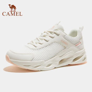 Cameljeans รองเท้ากีฬาพื้นนิ่ม รองเท้ากีฬาพื้นนิ่มน้ำหนักเบาระบายอากาศ รองเท้าลำลองกลาง ช่วยลดความลึกของเส้นที่ผิวขึ้นและความเจ็บปวด สำหรับผู้หญิง