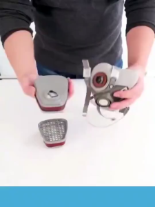 แถมสำลีกรอง 10 ชิ้นหน้ากากป้องกันแก๊ส หน้ากากกันสารเคมี หน้ากากพ่นยา หน้ากากป้องกันสารพิษ หน้ากากป้องกันฝุ่น แผ่นกรอง