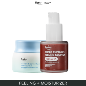 REGLOW Triple Exfoliating Peeling Serum Skincare Menghilangkan Sel Kulit Mati Dan Komedo Membantu Proses Regenerasi Kulit Meningkatkan Kesehatan Alami Wajah serta Menunjang Penampilan Kulit yang Lebih Muda