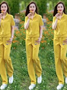 HUAXUNRAN | Fashion Loose Youthful Summer Short Sleeve Cardigan Set