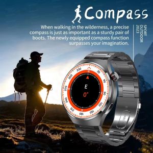 GPS NFC Smart Watch Men 360*360 AMOLED Screen Heart rate Bluetooth Call IP68 Waterproof Man Smartwatch 2024