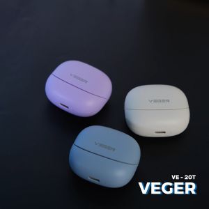 หูฟังบลูทูธ VEGER VE-20T หูฟัง Bluetooth V5.4 IPX4 หน้าจอ LED ตัดเสียงรบกวน ระบบควบคุมแบบสัมผัส รับประกัน 2 ปี