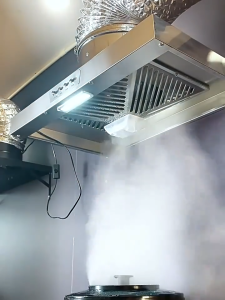 Stainless Steel Kitchen Range Hood with LED Light Exhaust Fan Ventilation Fan Wall Mounted Exhaust Fan Set Kitchen Ventilator For Kitchen