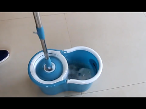 SiVass Store ถังปั่นไม้ถูพื้น ไม้ม๊อบ อุปกรณ์ทำความสะอาด ชุดถังปั่น ไม้ถูพื้น พร้อมผ้าม๊อบ ตัวถัง 2 ระบบ มีตะแกรงปั่นน้ำและปั่นแห้ง