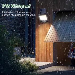 BORUiT Foldable Portable Solar Floodlight LED Sensor Solar Wall Lamp IP67 Waterproof White/Warm Light for Wall Garden Garage