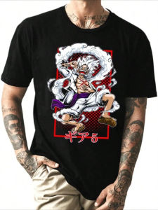 Bandai | One Piece Anime Printed Mens and Womens Short Sleeves 2026 Bandai Summer New Product Comfortable Cotton Round Neck T-shirt