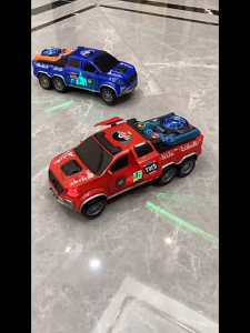 360° rotation car toy automatic height adjustment multi-directional cool lighting dancing music car childrens pickup truck model