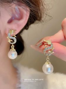 ต่างหูเงินแท้ S925 พร้อมร่องสำหรับใส่ไข่มุก DIY ต่างหูเงินสีทองและเงิน พร้อมลูกปัดกลมขนาด 8-13 มม.