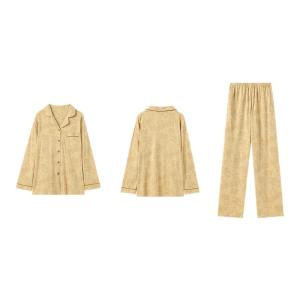 Bộ đồ ngủ đôi MiiOW vải cotton tay dài quần dài.