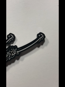 (isi 02) Emblem Tempel Bismillah Akrilik Cutting| Emblem akrilik Kaligrafi Bismillah Aksesoris