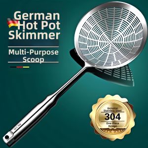 ZHENMIAO | Stainless Steel 304 Large Strainer Filtering Spoon
