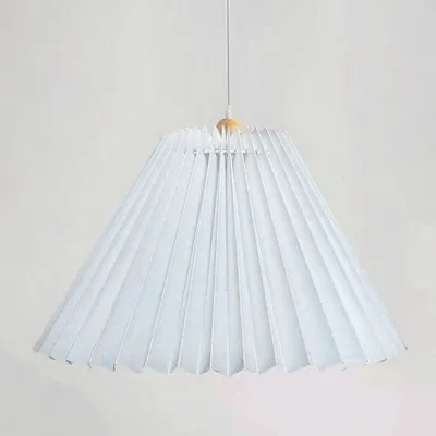 Retro Pleated Fabric Lampshade Accessory