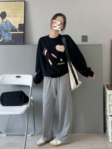 Áo Nỉ Cổ Tròn Cạp Cao Đa Năng Sumui150 Cho Nữ Mùa Thu Đông Ngắn Phong Cách Hàn Quốc Trẻ Trung Đại Học Cỡ Nhỏ