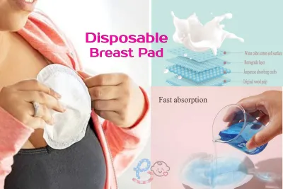 4pcs Washable Breast Pad Cotton Breastfeeding pad Nursing Pad Absorbent Cotton Reusable