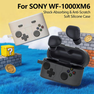 Earphone Case For Sony WF-1000XM6 Cover Cute 3D Gamepad Silicone Shockproof Box For Sony WF-1000 XM6 Cases With Cleaning Pen
