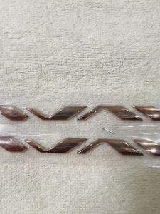 Cặp 2 tem zin dán xe máy nhựa cứng logo wave dán xe wave 125i hoặc future 125i màu đồng chuẩn zin theo xe siêu sắc nét