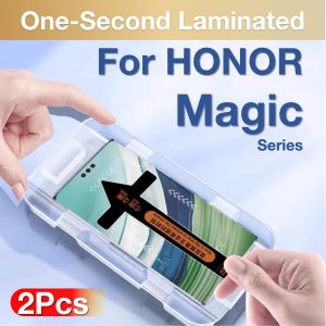 2Pcs For HONOR Magic 6 5 4 3 Pro Magic6 Magic5 Magic4 Magic3 Toughened Glass Screen Protector Protective With Install Kit