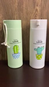 Botol Minum Kaktus 420ml Tumbler Minum Kaca FREE BPA