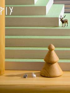 Cute Desktop Creative Small Forest Real Wood Incense Scented White Basswood CELL Parts Air Freshener DIY Hanging Ornament