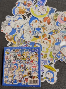 Set Pelekat Hadiah Sticker Gift Box Doraemon Cartoon Decorative Stickers DIY Scrapbook Notebook Stationery Sticker