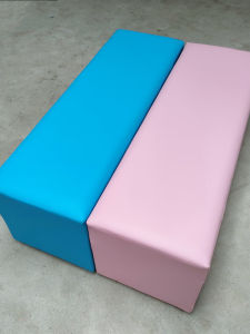 Soft Padded Rectangle Sofa Bench for Shoe Changing Clothing Store Event Display Long Bench for Rest Area Modern Simple Style