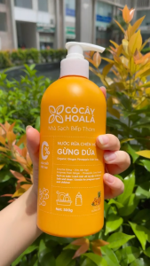 Nước Rửa Chén Gừng Dứa Cỏ Cây Hoa Lá Chai 500gram - Không Chứa Hóa Chất Độc Hại